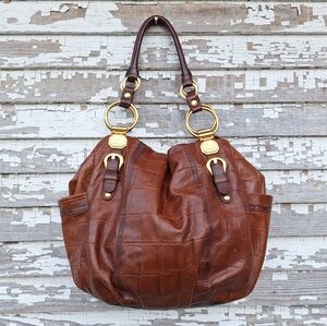 Elegant Brown Leather Tote Bag